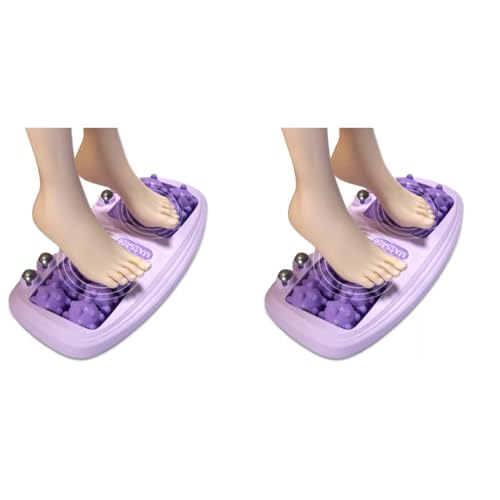 HANNEA® Foot Massager Roller Plantar for Pain Relief and Deep Relaxation Stress Relief for Women Men Purple 2PCS HANNEA® Foot Massager Roller Plantar for Pain Relief and Deep Relaxation Stress Relief for Women Men Purple 2PCS